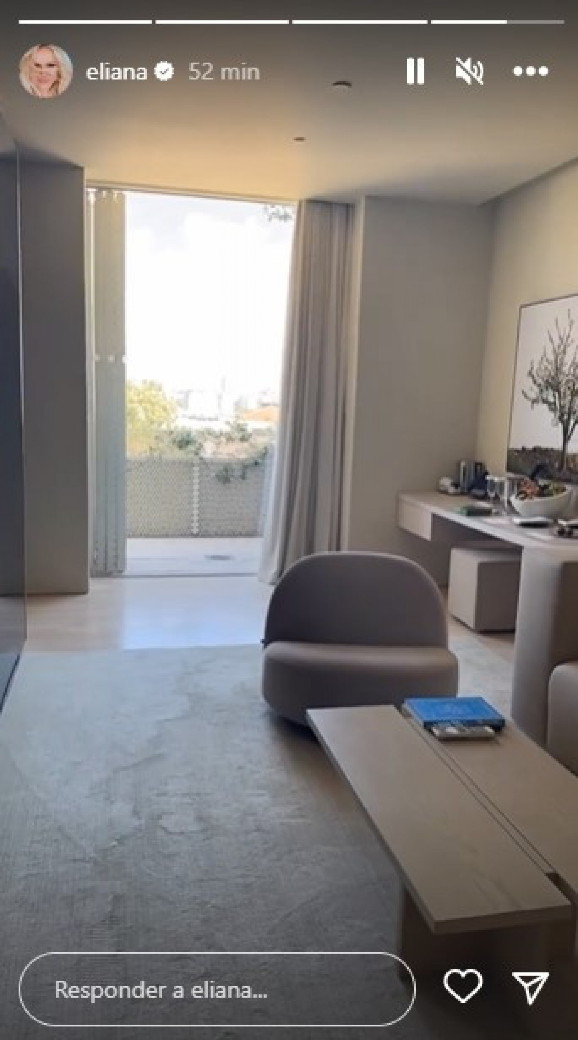 Eliana exibe o quarto de hotel em Israel - Reprodução/Instagram