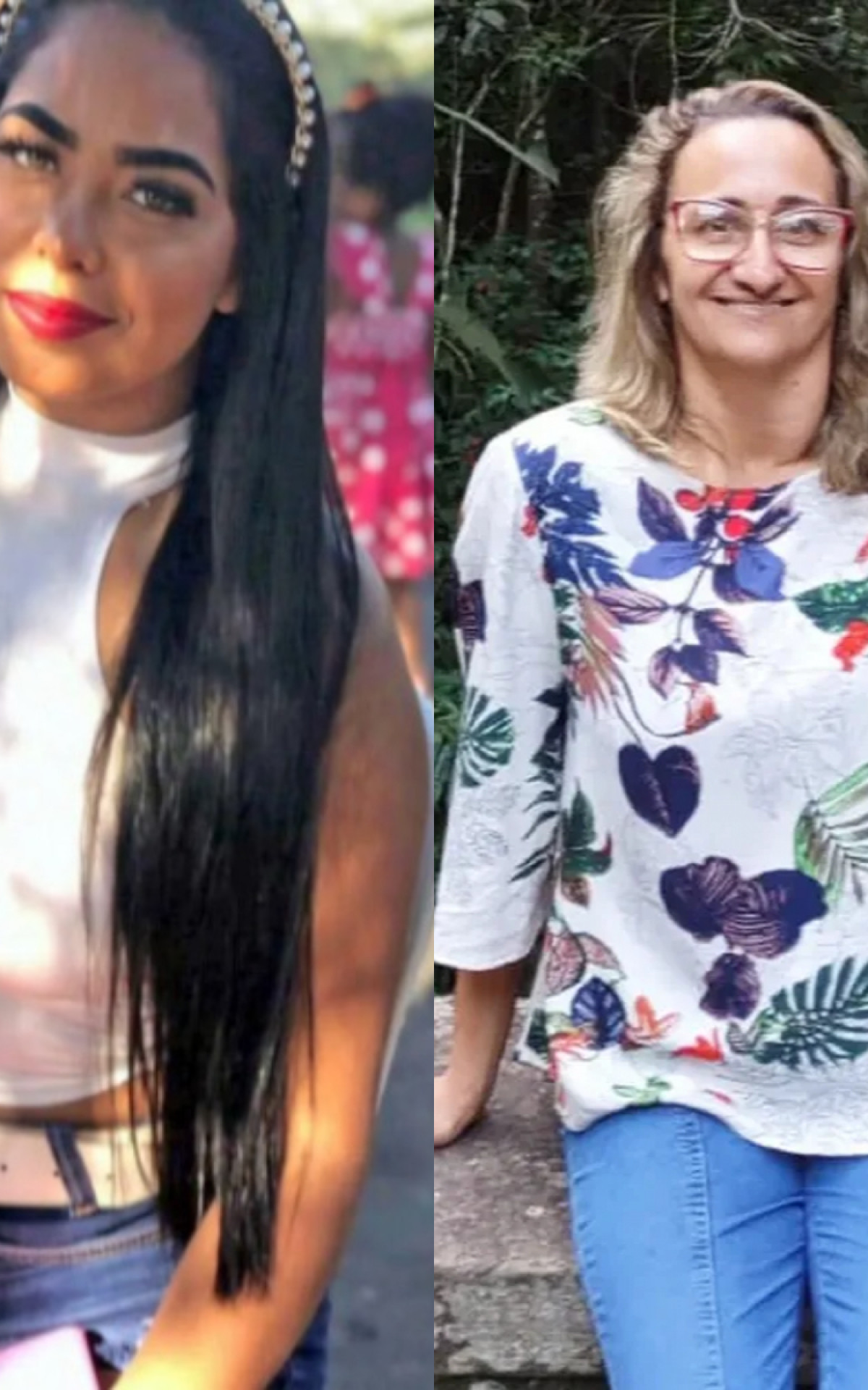 Anne Caroline Nascimento Silva, 23, e Claudia Maria da Silva dos Santos,54 - Reprodução