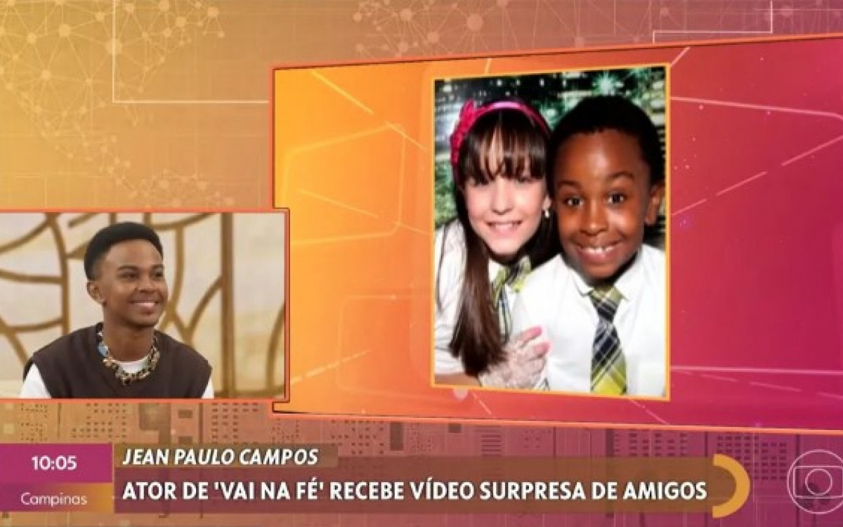 Larissa Manoela e Jean Paulo Campos s&atilde;o amigos de longa data