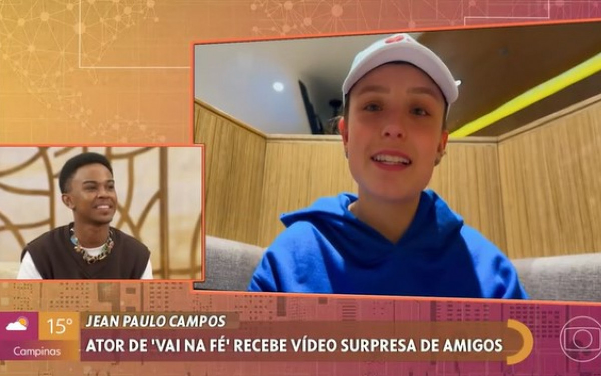Larissa Manoela e Jean Paulo Campos s&atilde;o amigos de longa data