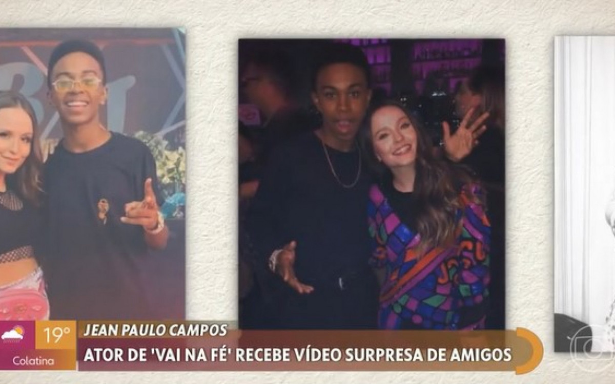 Larissa Manoela e Jean Paulo Campos s&atilde;o amigos de longa data