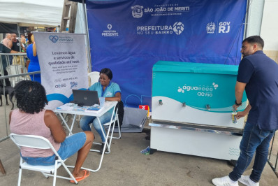 Estande da Águas do Rio ofereceu atendimento personalizado durante o ‘Prefeitura No Seu Bairro’
