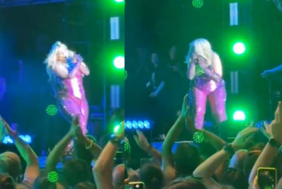 Bebe Rexha é atingida por celular durante show e deixa palco às pressas; veja o vídeo