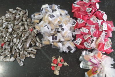 PM apreende carga de drogas em terreno abandonado em Cabo Frio