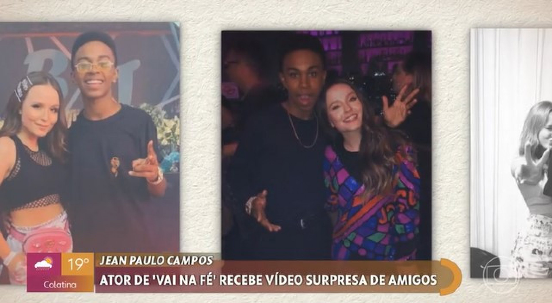 Larissa Manoela e Jean Paulo Campos são amigos de longa data - Reprodução/Globo