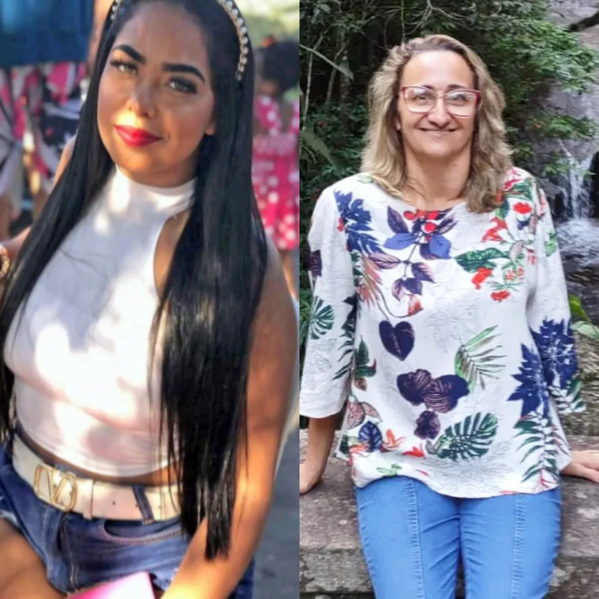 Anne Caroline Nascimento Silva, 23, e Claudia Maria da Silva dos Santos,54