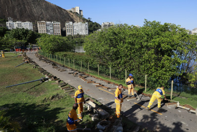 Projeto de naturalização na Lagoa Rodrigo de Freitas espera solucionar pontos de alagamento