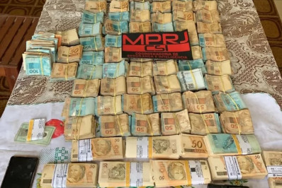 Operação do MPRJ mira policiais civis em Cabo Frio; um foi detido com R$ 378 mil