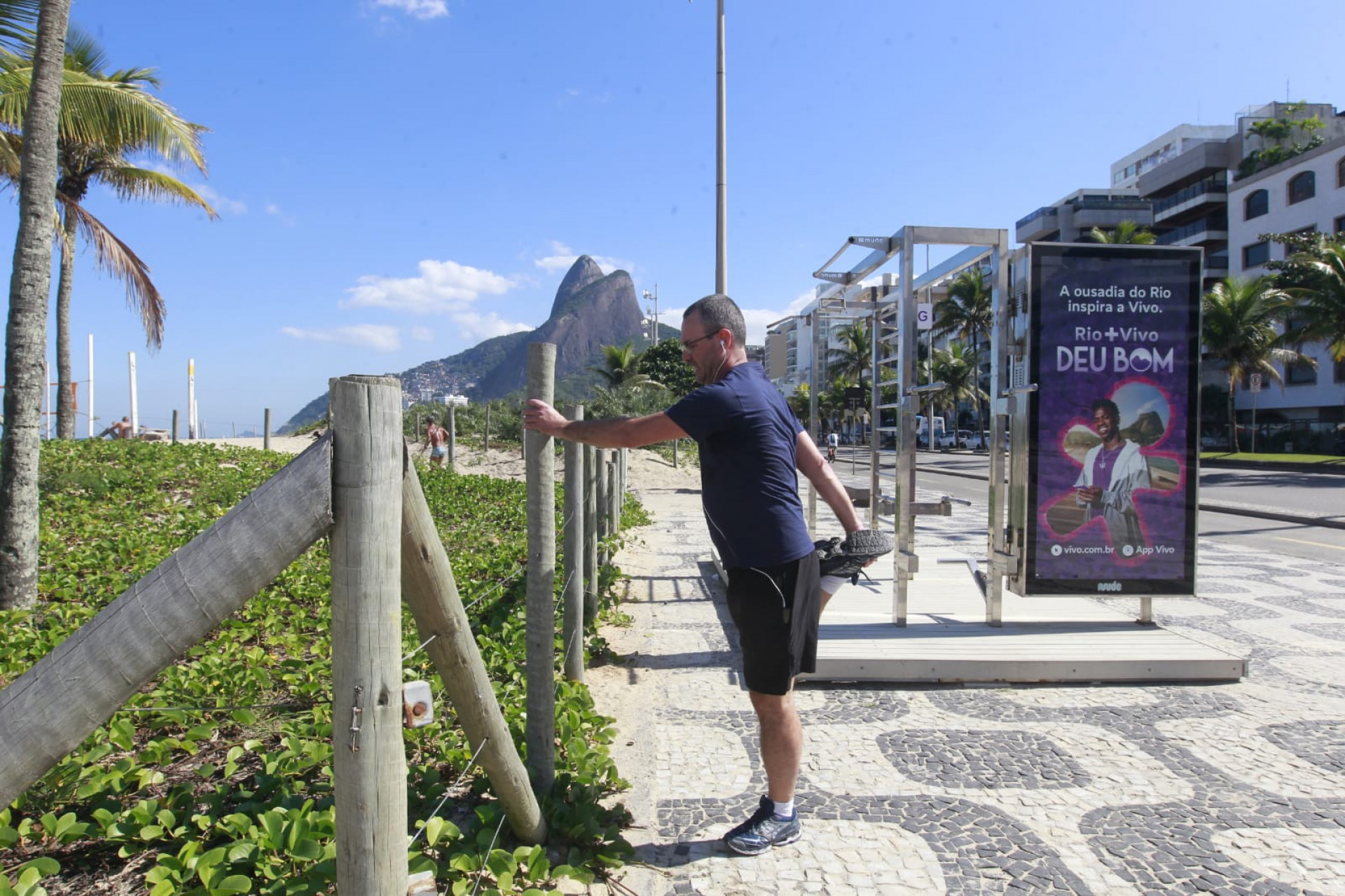 'Com o inverno, pretendo continuar (me exercitando) não dá para ficar parado, disse p assistente administrativo Maurício Veras - Reginaldo Pimenta/Agência O Dia