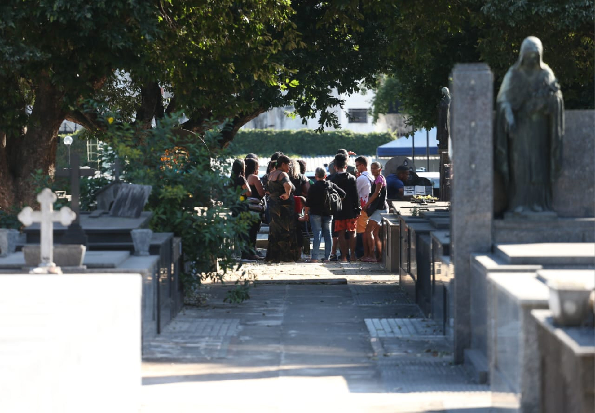 Sepultamente aconteceu no Cemitério do Caju - Cléber Mendes/Agência O DIA