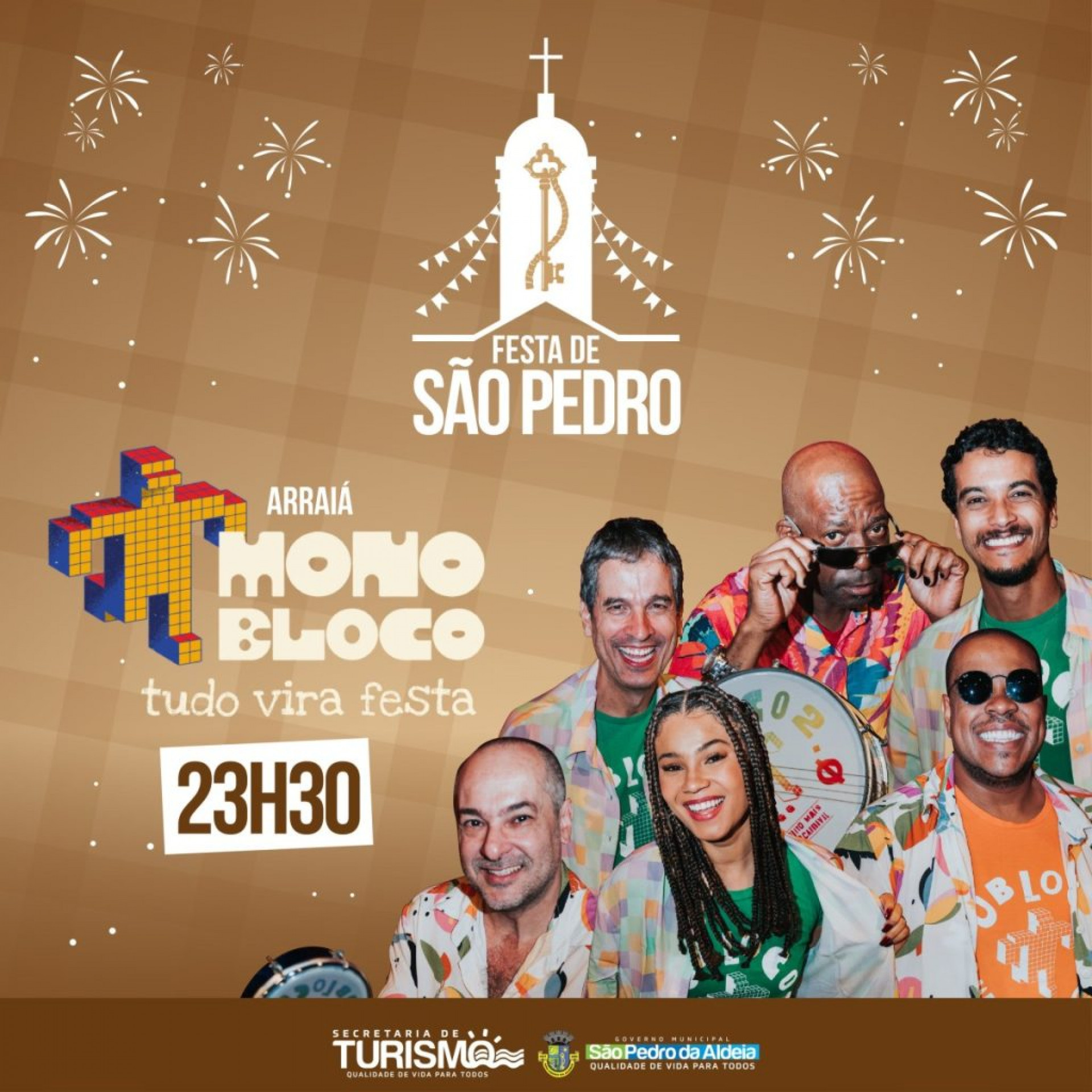 A tradicional Festa de São Pedro Padroeiro conta, ainda, com novenas, missas, quadrilhas e noites temáticas com música ao vivo - Ascom 