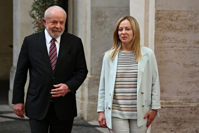 Na Itália, Lula se reúne com a primeira-ministra Giorgia Meloni