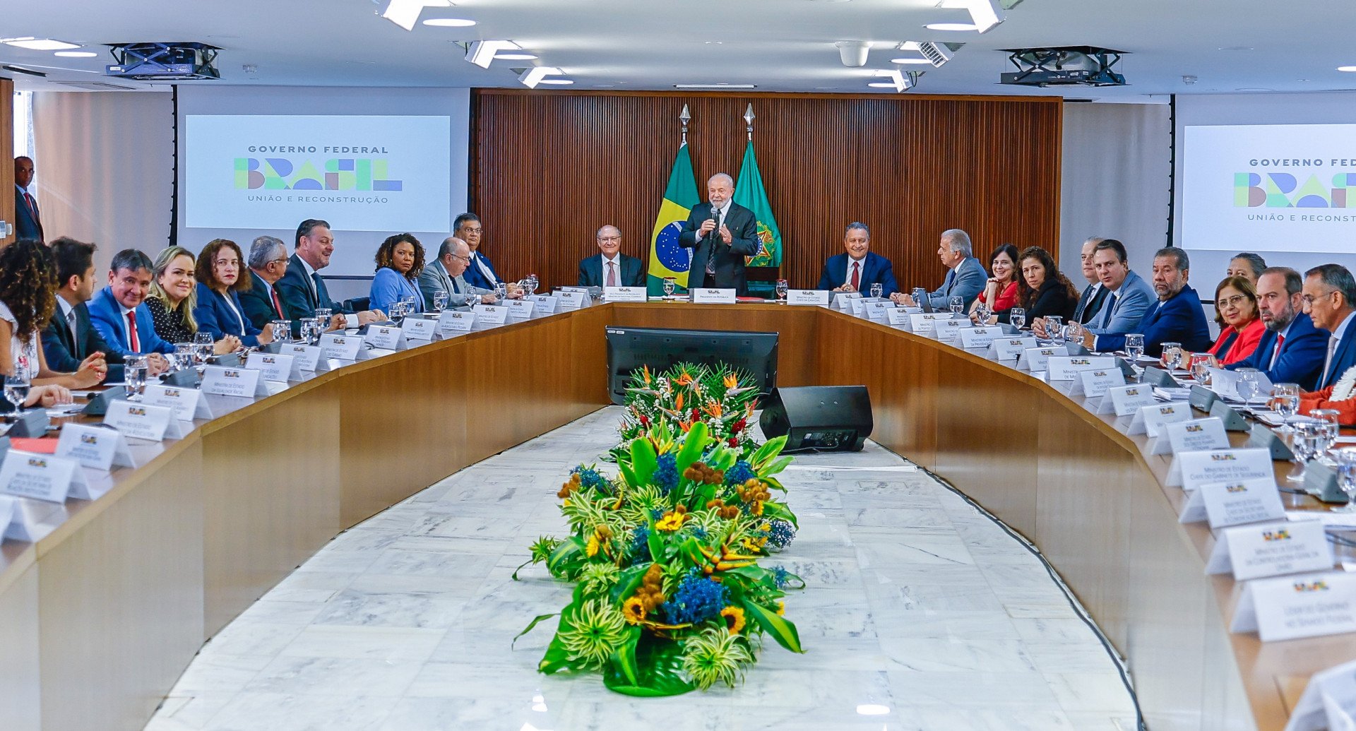 A reunião ministerial com o presidente Lula aconteceu na última semana no Palácio do Planalto - RICARDO STUCKERT / PR