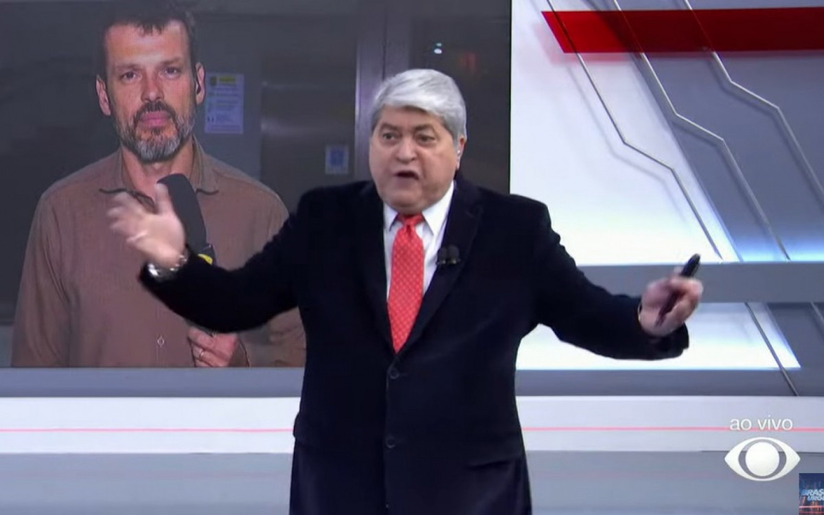 Datena perde a paciência durante o 'Brasil Urgente' - Reprodução de vídeo