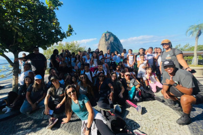 Belford Roxo: Alunos da Escola Municipal Sargento Euclides participam de trilha no Morro da Urca
