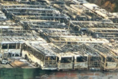 Incêndio intencional: CPTrans divulga nota oficial sobre perícia na garagem de empresas de ônibus