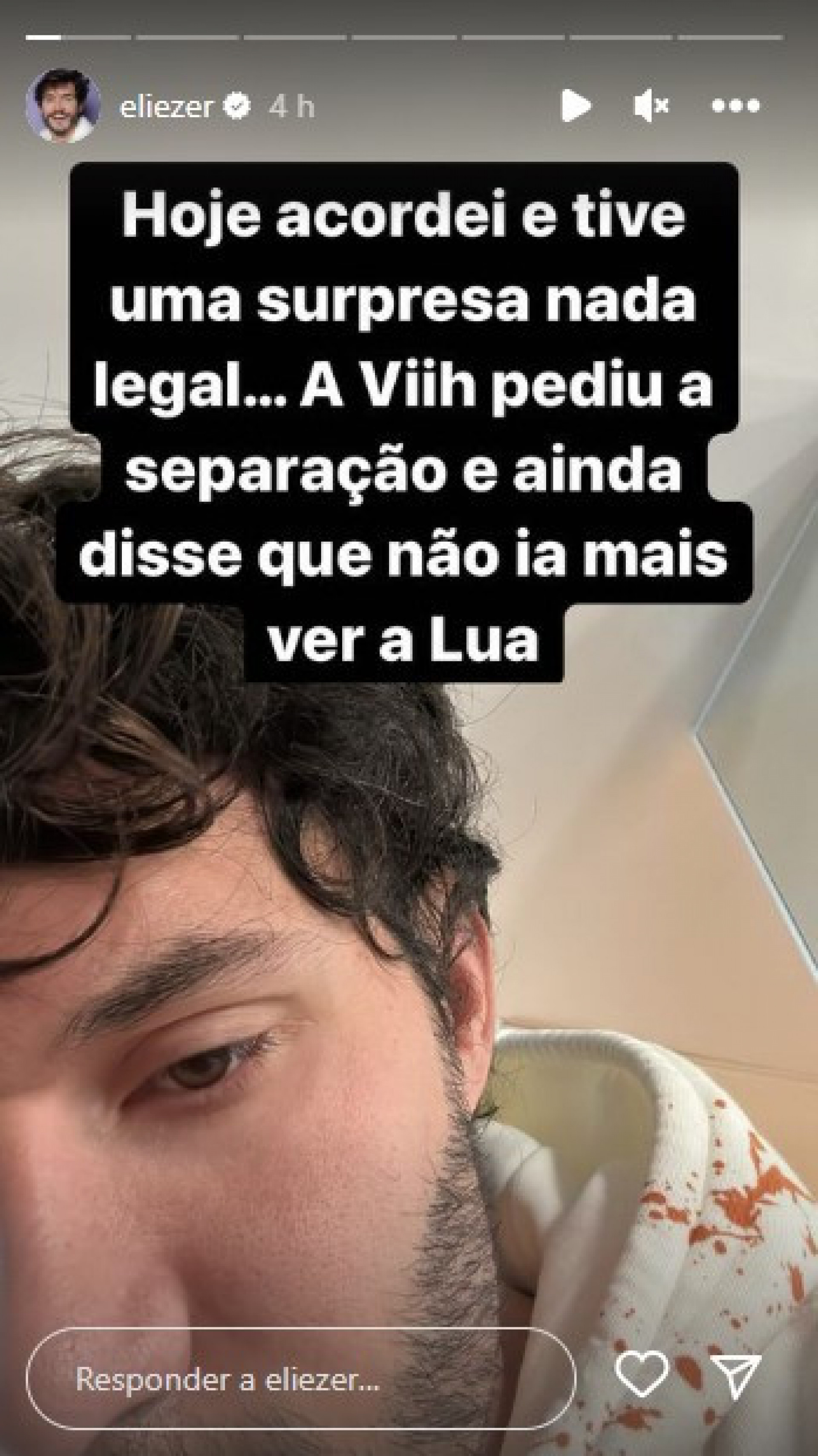 Eliezer fala sobre anúncio surpresa feito por Viih Tube - Reprodução/Instagram