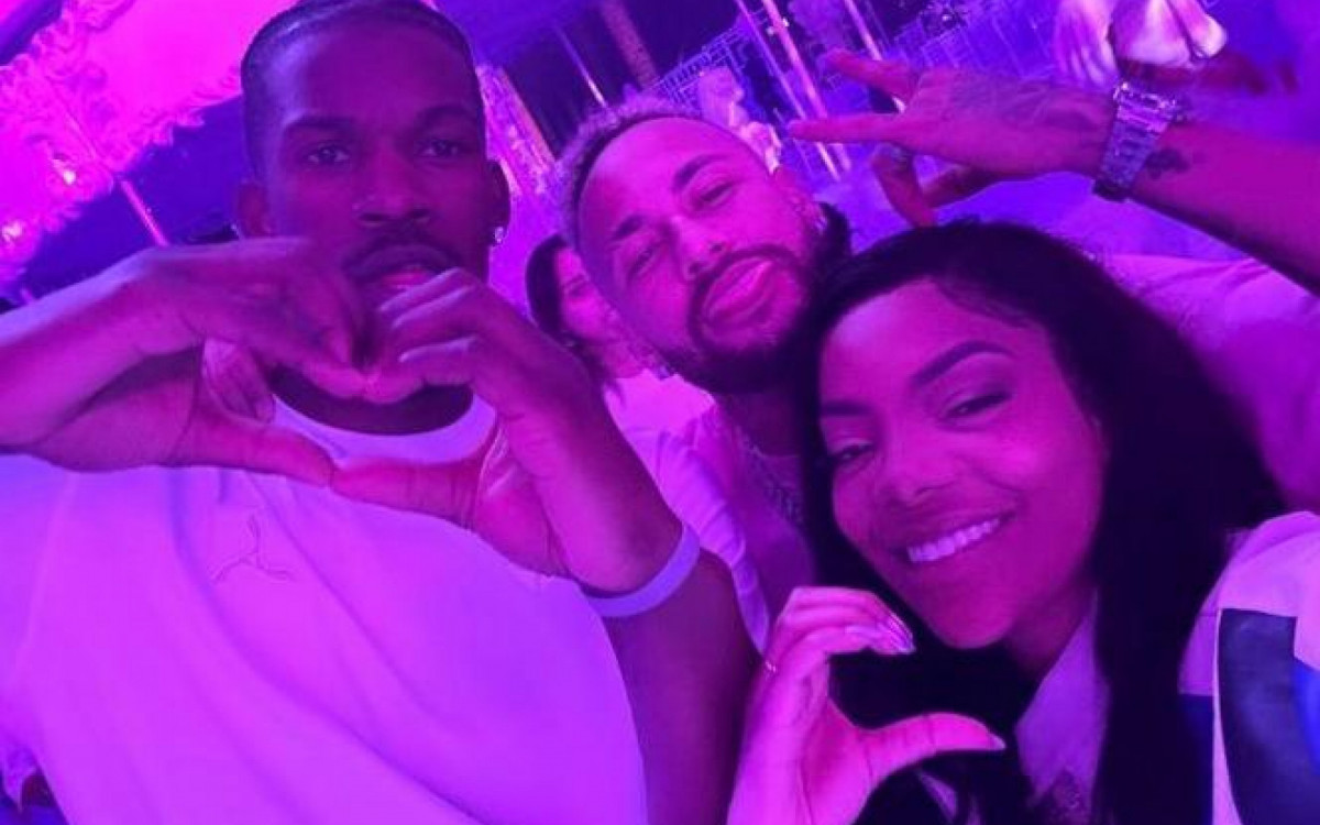 Ludmilla e Jimmy Butler no ch&aacute; revela&ccedil;&atilde;o de Neymar e Bruna Biancardi