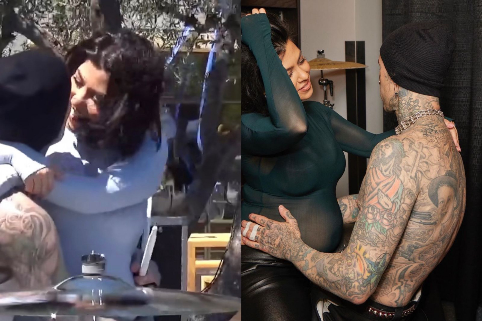 Kourtney Kardashian e Travis Barker anunciam que terão um menino - Reprodução / Instagram