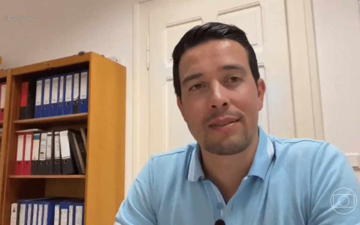 Thiago Salv&aacute;tico, chef de cozinha que afirma ter sido o verdadeiro companheiro do apresentador