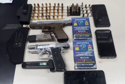 Três milicianos são presos após denúncia de extorsão em Curicica