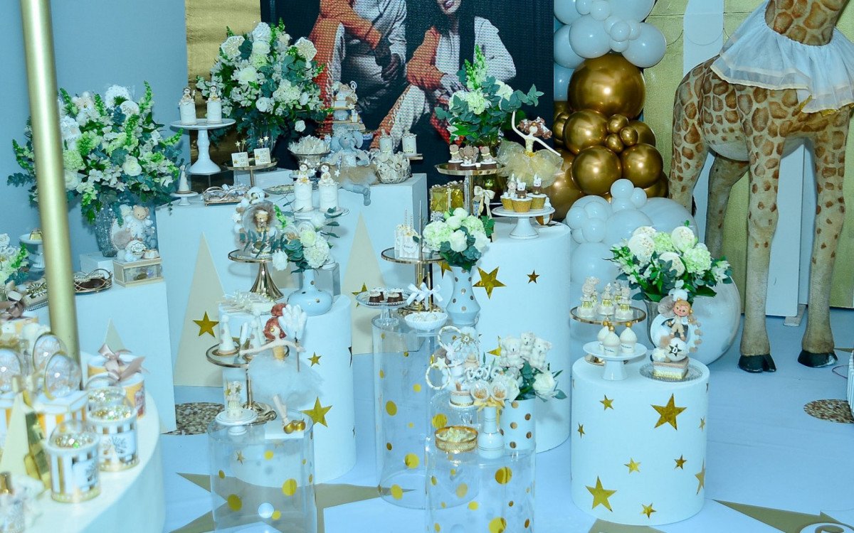 Chá revelação de MC Mirella e Dynho Alves - Reprodução/Twitter/Agnews