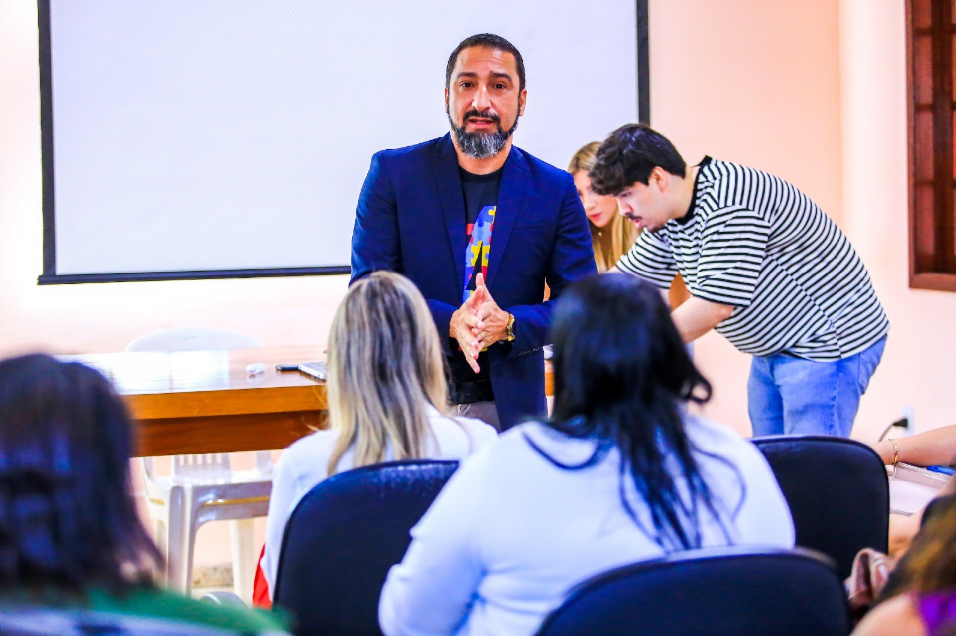 Durante o encontro, Fl&aacute;vio Gon&ccedil;alves enfatizou que as equipes est&atilde;o motivadas para atender expectativas e necessidades da popula&ccedil;&atilde;o - Rafael Barreto / PMBR