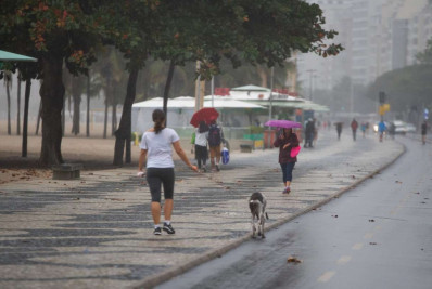 Frente fria reduz a temperatura no Sul e no Sudeste do país