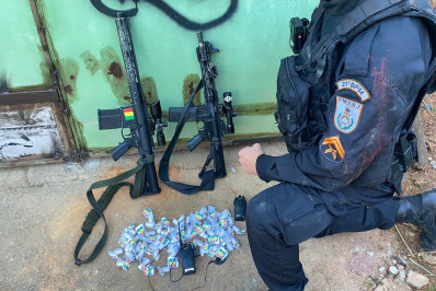 Sete criminosos foram presos em ação da PM na comunidade do Tamanco, no Jardim Paraíso