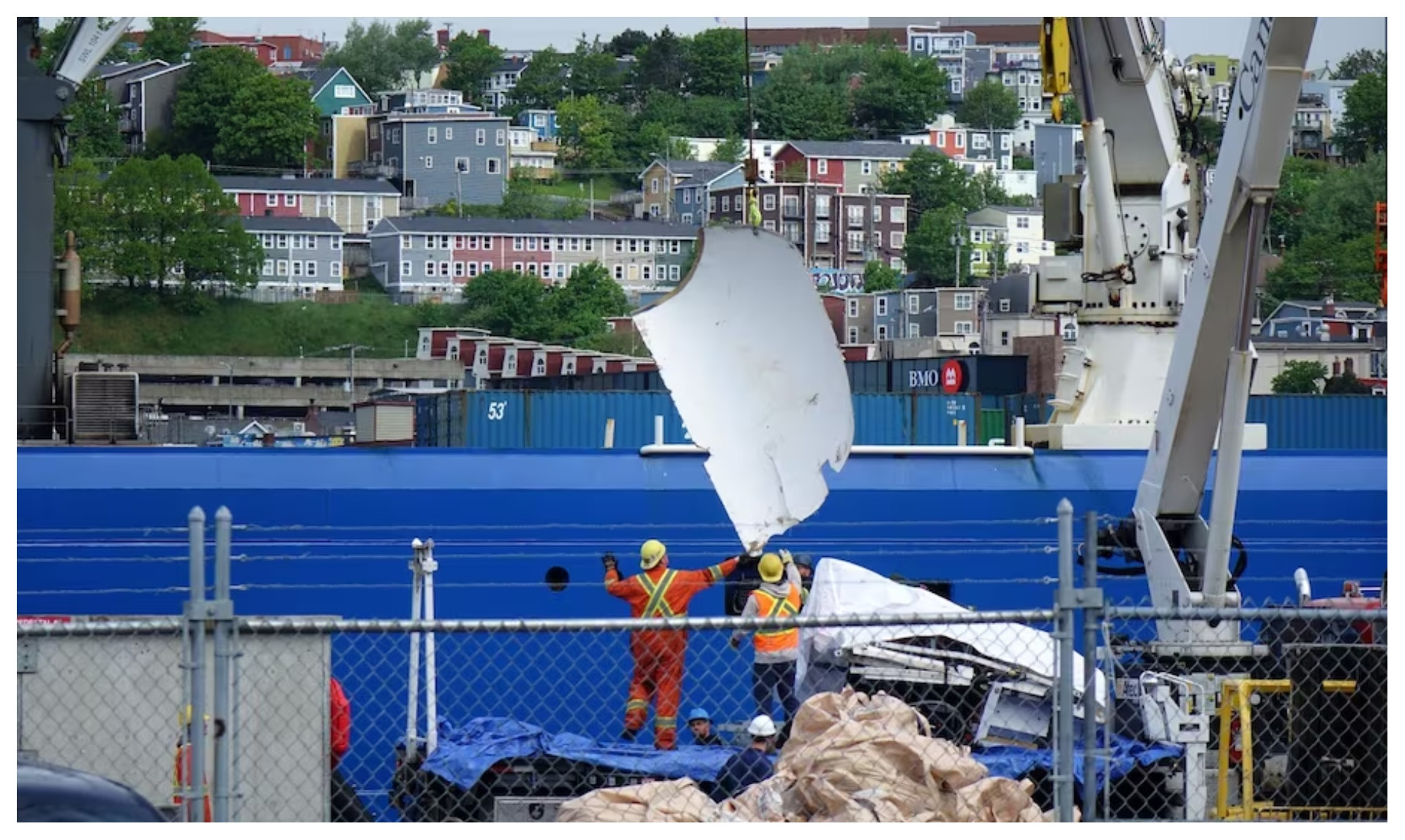 Destroços do Titan encontradas pelo Horizon Artic nesta quarta-feira, 18 - RADIO-CANADA / PATRICK BUTLER