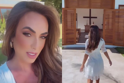 Nicole Bahls revela ter construído capela em mansão: 'Tenho muita fé'