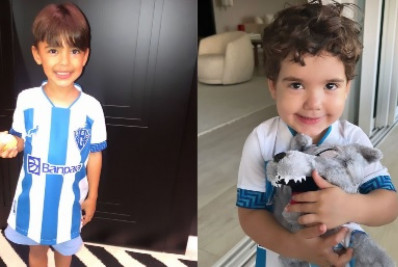 Xodós da torcida do Flamengo, filhos de Everton Ribeiro ganham camisas de outro time brasileiro
