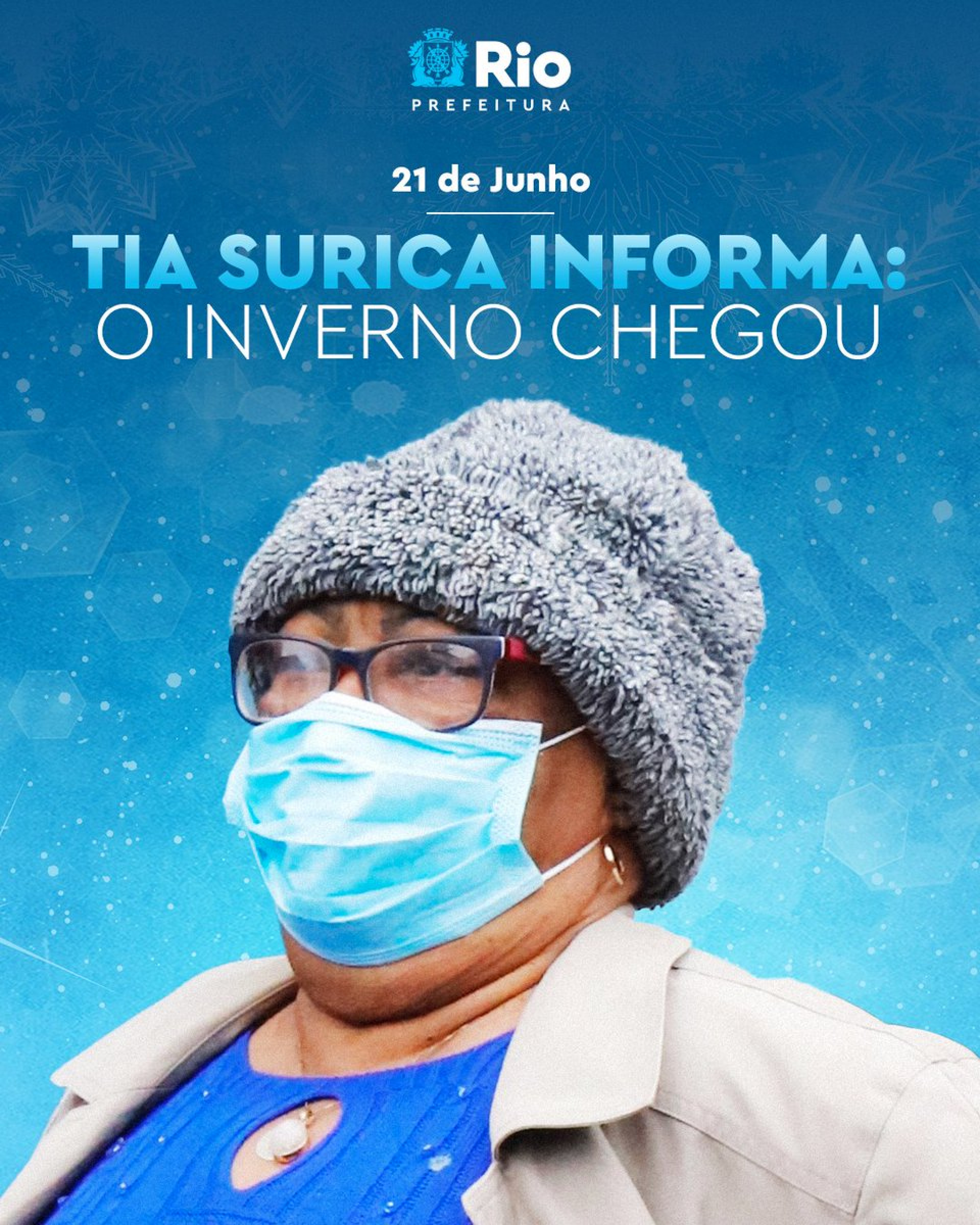 Tia Surica virou estrela das redes sociais da Prefeitura do Rio