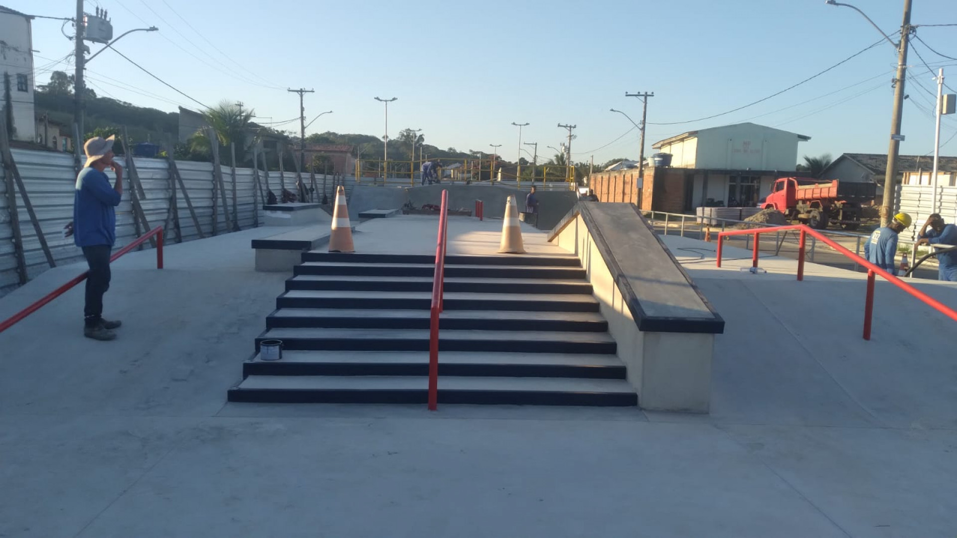 Prefeitura de Saquarema está construindo uma nova pista de skate street no bairro da Turfa - Divulgação/Prefeitura de Saquarema