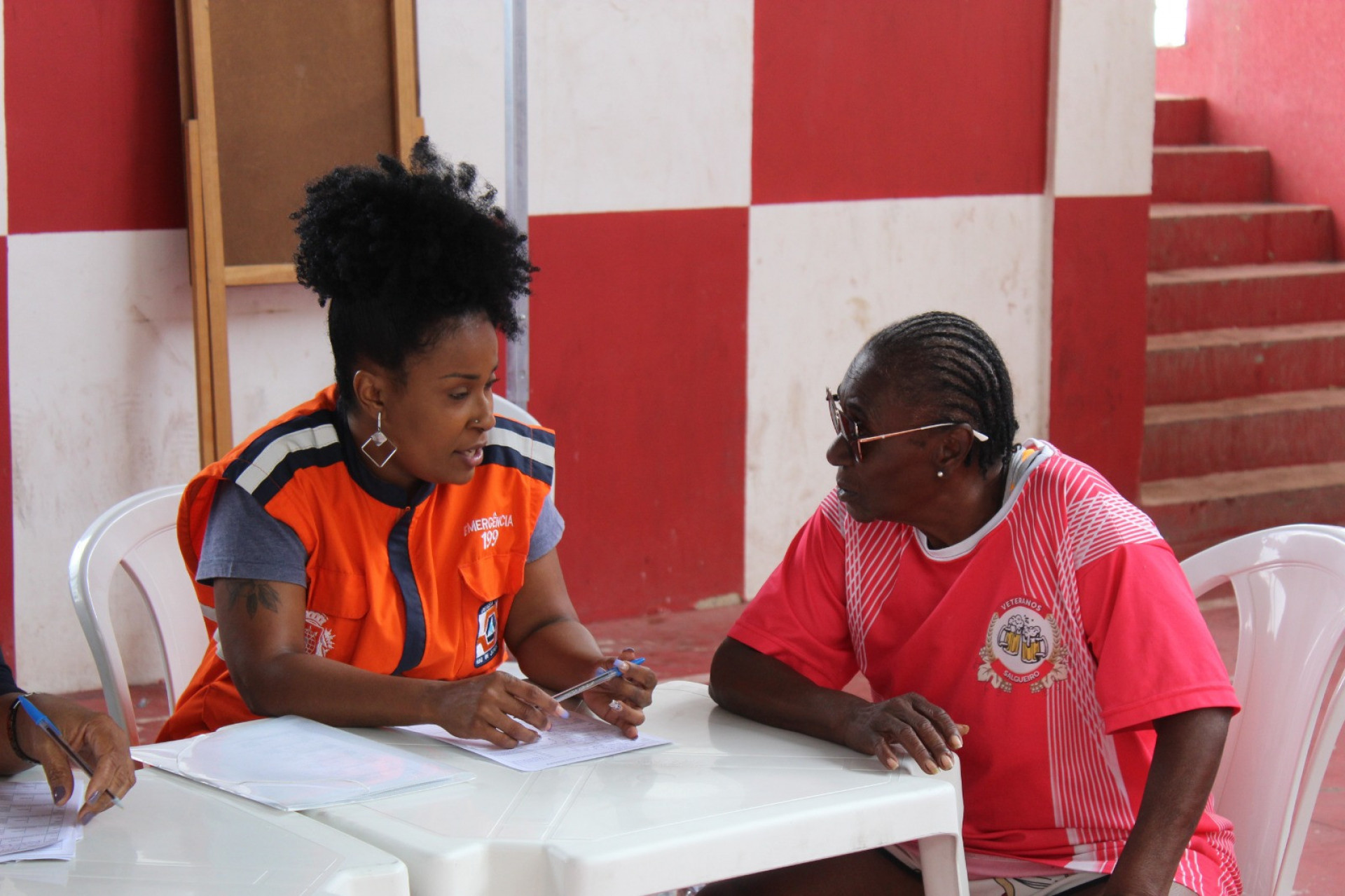 A base principal do simulado foi o Morro do Salgueiro, na Tijuca, onde cerca de 300 moradores participaram do treinamento - Divulgação/Defesa Civil