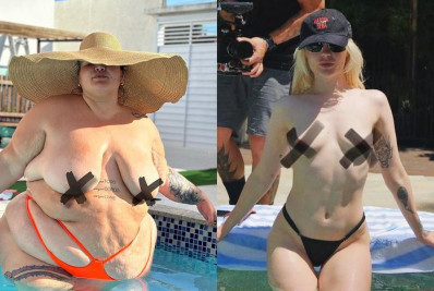 Thais Carla recria look de Luísa Sonza e posa sem sutiã