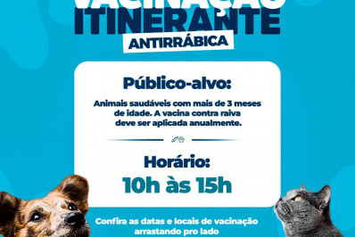 Vila São João recebe etapa da vacinação antirrábica nesta terça (4)