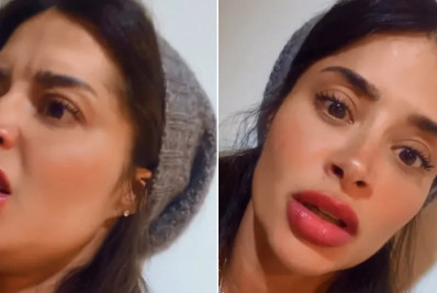 Aline Campos fica assustada ao ouvir barulhos em casa: 'Estou com medo e sozinha'