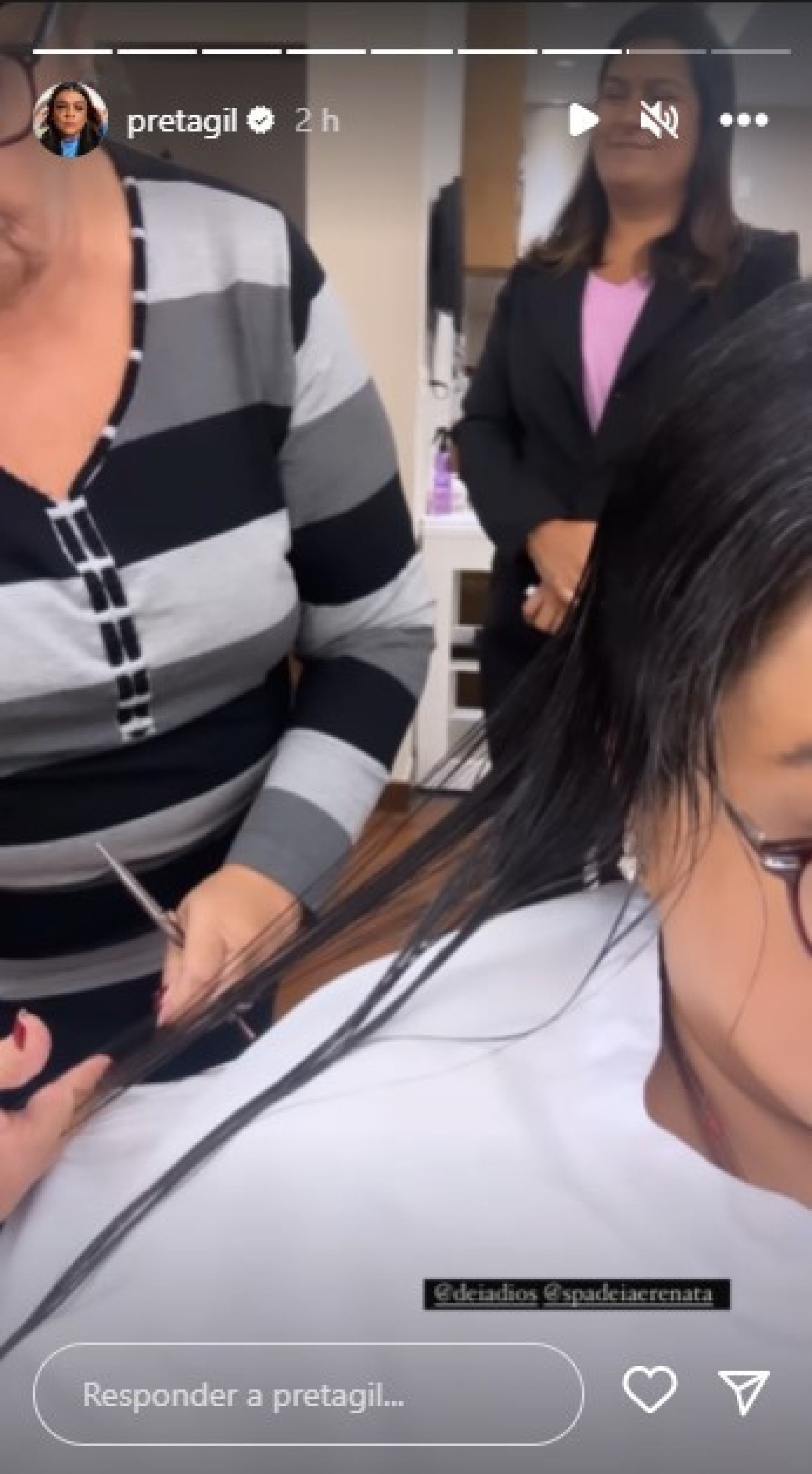 Preta Gil mostra bastidores de transformação - Reprodução/Instagram