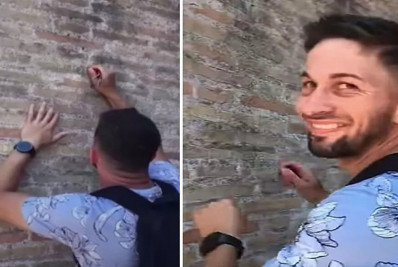 Turista que gravou nome na parede do Coliseu disse que 'não sabia da idade' do monumento
