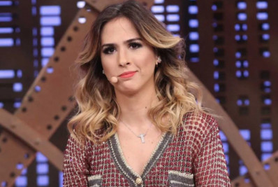 Tatá Werneck se irrita após internauta dizer que Rafael Vitti faz papel de 'mãe': 'Idiota'