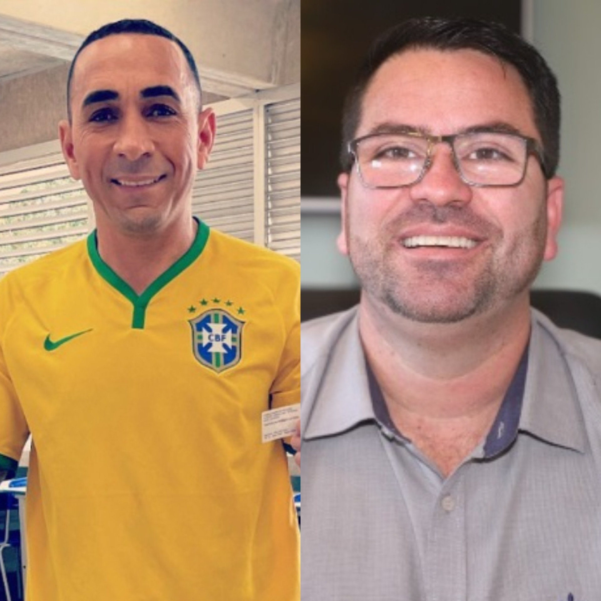 Vereador Vanderlan Moraes da Hora (E) foi preso, e Le&ocirc;nidas Heringer Fernandes (D), afastado do cargo