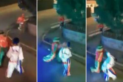 Animadores vestidos de Patati e Patatá trocam socos em cidade de SC