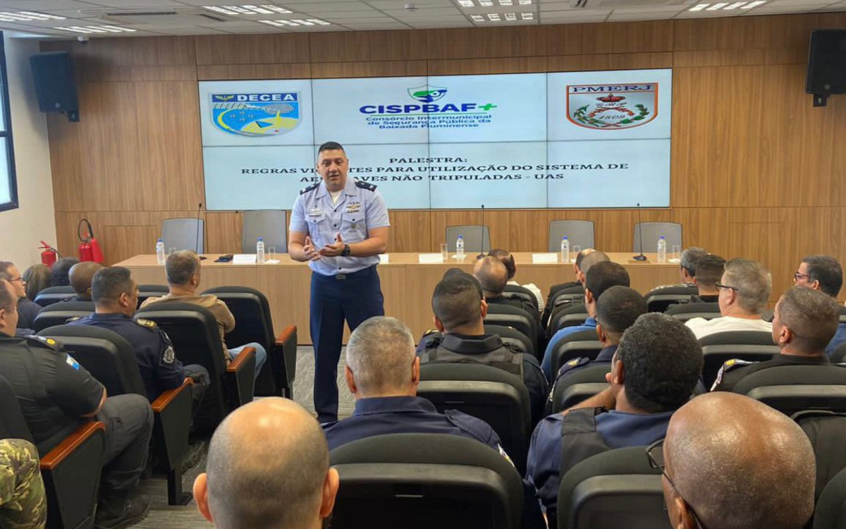 Caxias recebe palestra sobre uso de drones na seguran&ccedil;a p&uacute;blica
