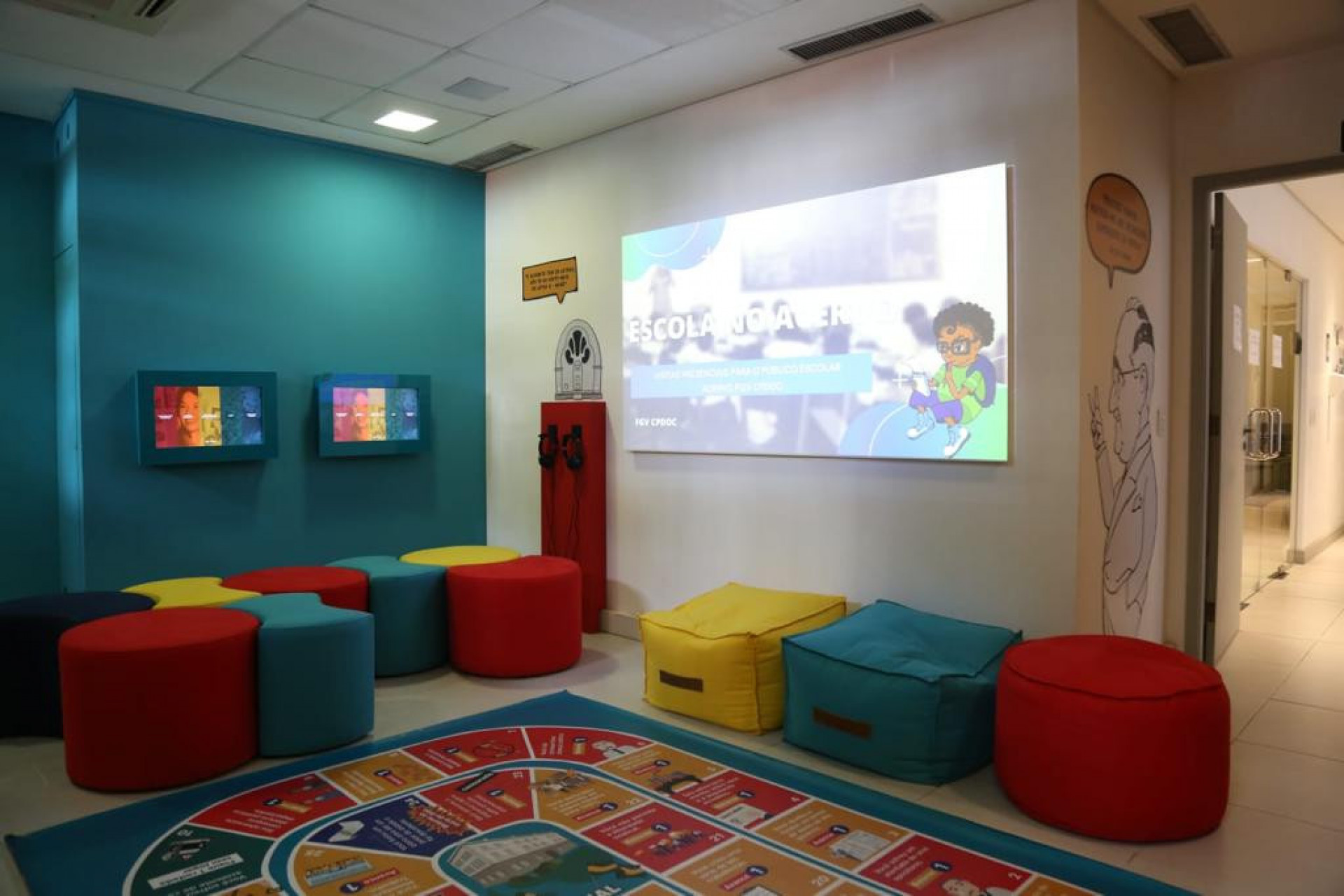 Sala educativa da 'Casa Acervo', projeto da Fundação Getúlio Vargas  - Divulgação