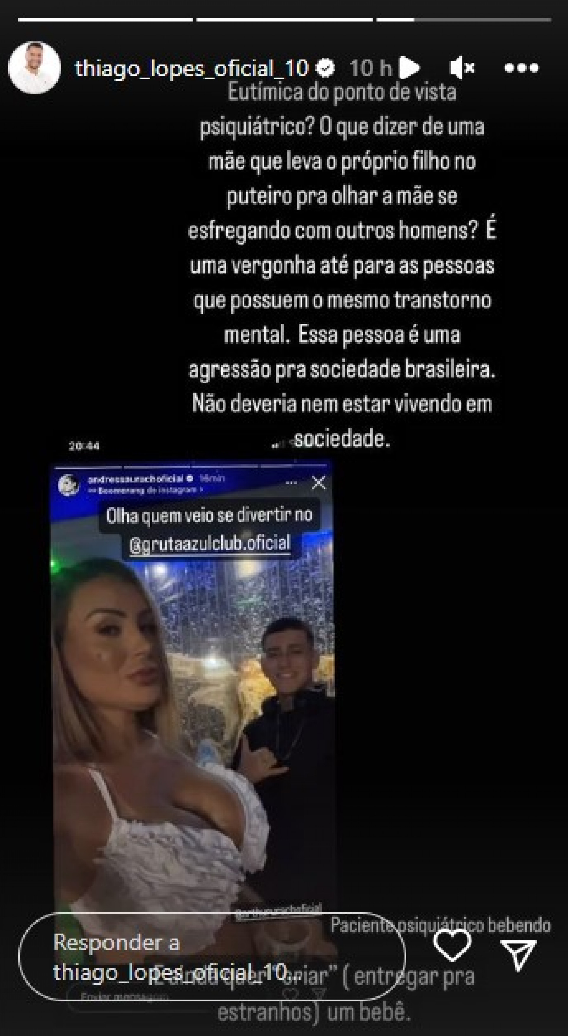 Ex-marido critica Andressa Urach - Reprodução/Instagram
