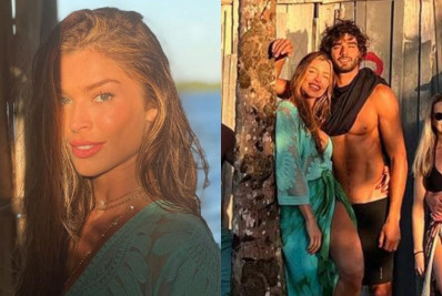 Grazi Massafera posa com affair na Bahia e fãs reagem: 'Belo casal'