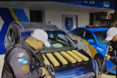 Criminoso é preso em Rio Bonito com 12 kg de maconha