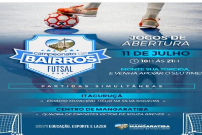 Campeonato de bairros Futsal 2023 em Mangaratiba