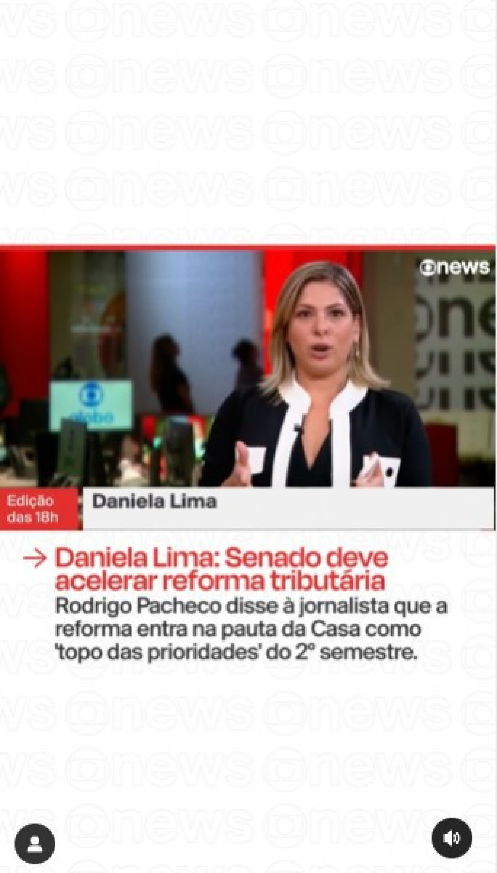 Daniela Lima chega na Globonews - Reprodução/Instagram
